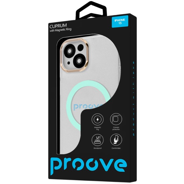Фото - Чохол для смартфону Proove Cuprum Case with Magnetic Ring iPhone 15 Mint (PCCMIP150009)