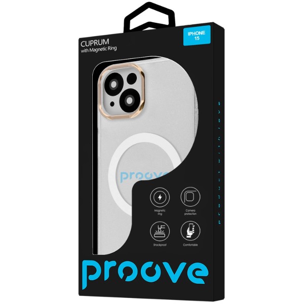 Фото - Чохол для смартфону Proove Cuprum Case with Magnetic Ring iPhone 15 White (PCCMIP150014)