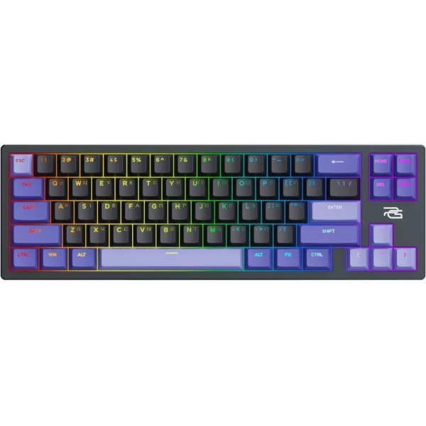 Фото - Клавиатура проводная игровая Proove Gaming Aress (Ukraine Layout) black/purple (MKAR00022416)