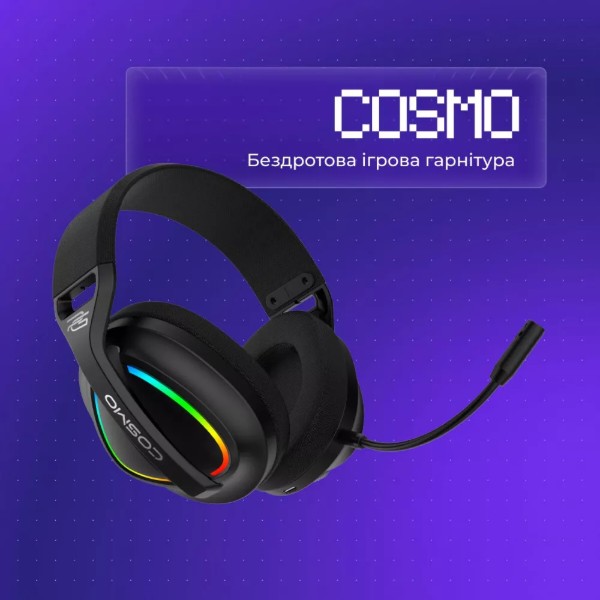 Фото - Гарнітура бездротова ігрова Proove Gaming Cosmo (APP) white/purple (WHCS00020017)