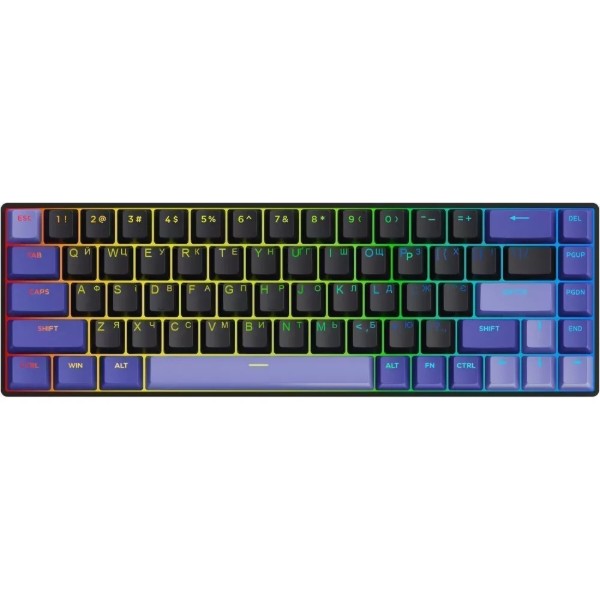 Фото - Клавиатура проводная игровая Proove Gaming Cyrex (Ukraine Layout) black/purple (MKCR00022416)