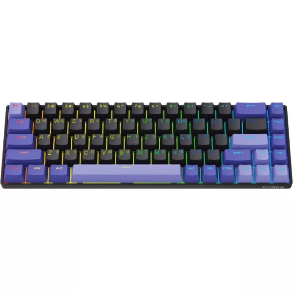 Фото - Клавиатура проводная игровая Proove Gaming Cyrex (Ukraine Layout) black/purple (MKCR00022416)