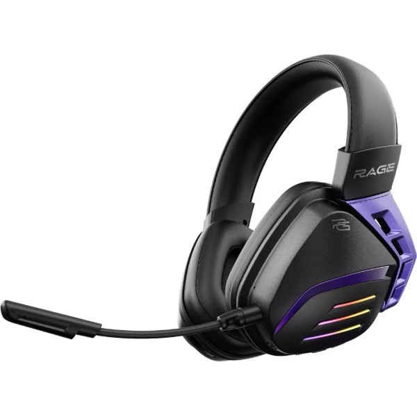 Фото - Гарнітура бездротова ігрова Proove Gaming Rage (APP) black/purple (WHRG00020001)