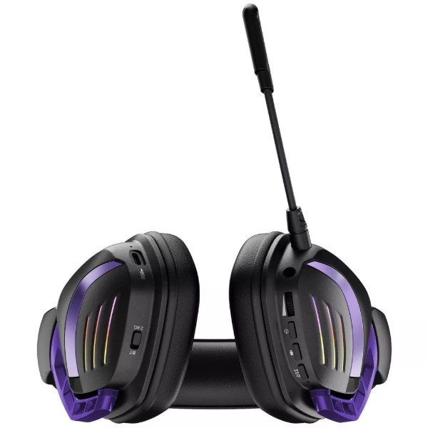 Фото - Гарнітура бездротова ігрова Proove Gaming Rage (APP) black/purple (WHRG00020001)