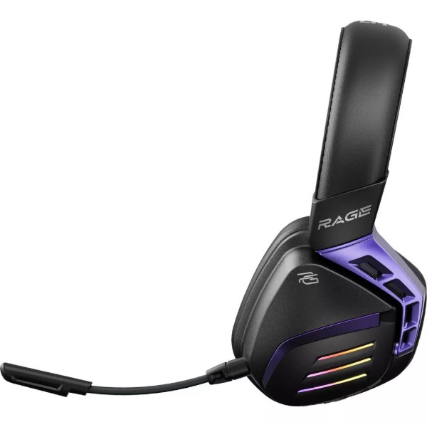 Фото - Гарнітура бездротова ігрова Proove Gaming Rage (APP) black/purple (WHRG00020001)