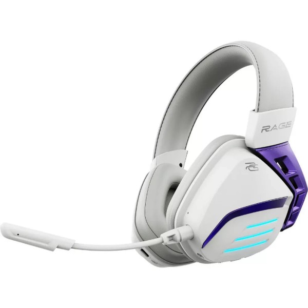Фото - Гарнитура беспроводная игровая Proove Gaming Rage (APP) white/purple (WHRG00020002)