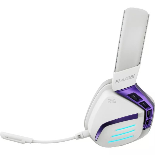Фото - Гарнитура беспроводная игровая Proove Gaming Rage (APP) white/purple (WHRG00020002)