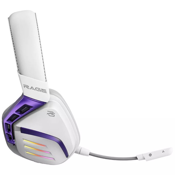 Фото - Гарнитура беспроводная игровая Proove Gaming Rage (APP) white/purple (WHRG00020002)