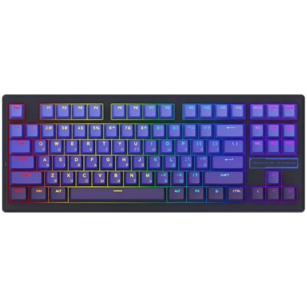Фото - Клавиатура беспроводная игровая Proove Gaming Rampage (Ukraine Layout) gradient purple/black (WKRM00022418)