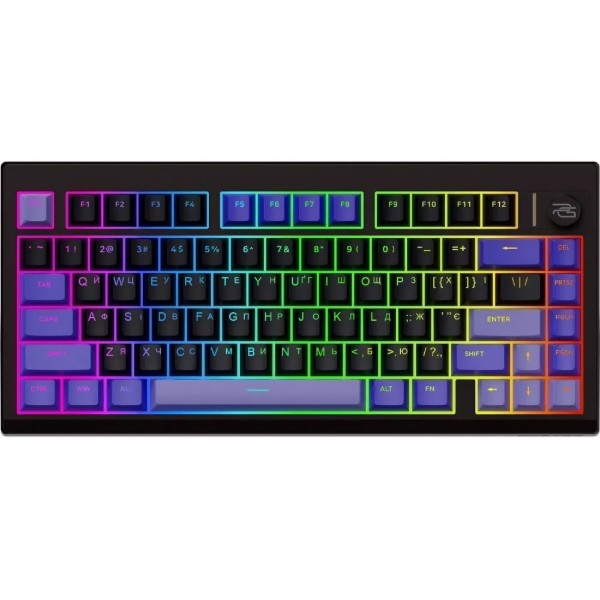 Фото - Клавиатура беспроводная игровая Proove Gaming Raster (Ukraine Layout) black/purple (WKRS00022416)