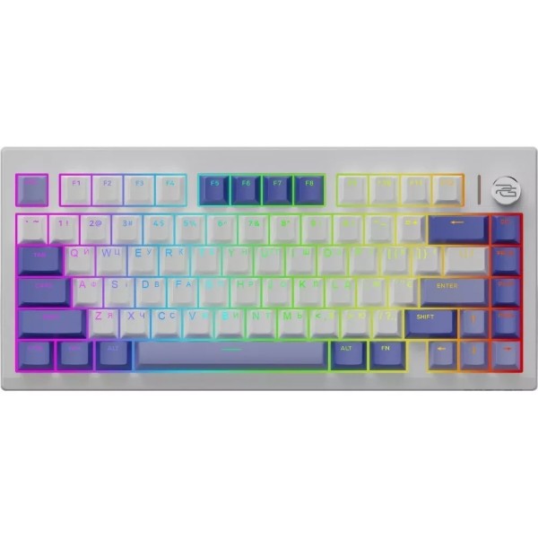Фото - Клавиатура беспроводная игровая Proove Gaming Raster (Ukraine Layout) white/purple (WKRS00022417)