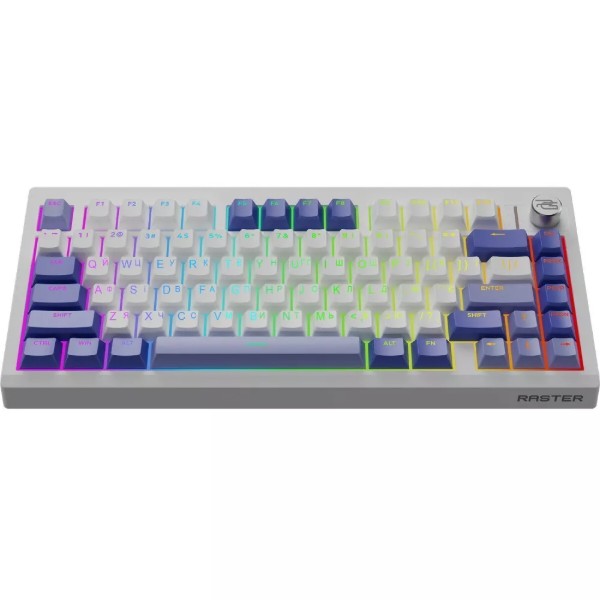 Фото - Клавиатура беспроводная игровая Proove Gaming Raster (Ukraine Layout) white/purple (WKRS00022417)