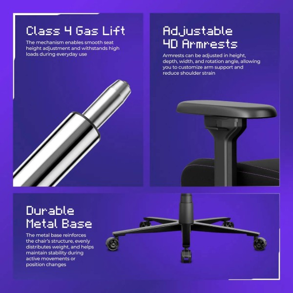 Фото - Кресло для геймеров Proove Gaming Respawn Black/Purple (GCRS0001001)