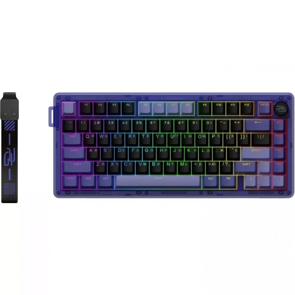 Фото - Клавиатура беспроводная игровая Proove Gaming T-Racer (Ukraine Layout) purple/black (WKTR00022414)
