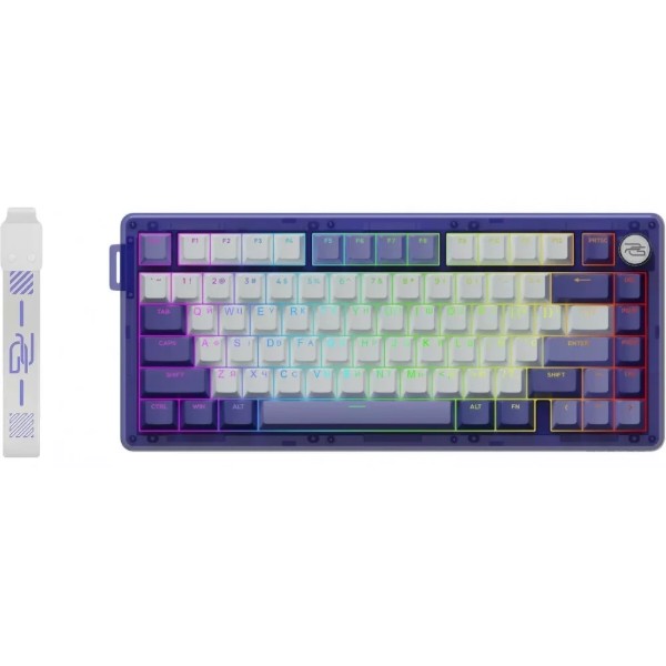 Фото - Клавиатура беспроводная игровая Proove Gaming T-Racer (Ukraine Layout) purple/white (WKTR00022417)