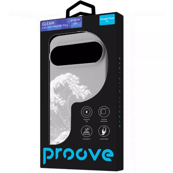 Фото - Чехол для смартфона Proove Gleam Case with Magnetic Ring Google Pixel 11 white waves (PCGCGPG01170)