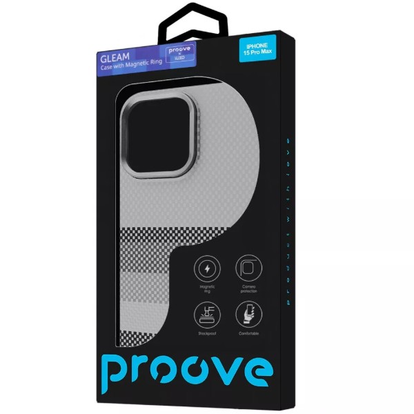 Фото - Чехол для смартфона Proove Gleam Case with Magnetic Ring iPhone 15 Pro Max blue ocean (PCGCIP15PM95)