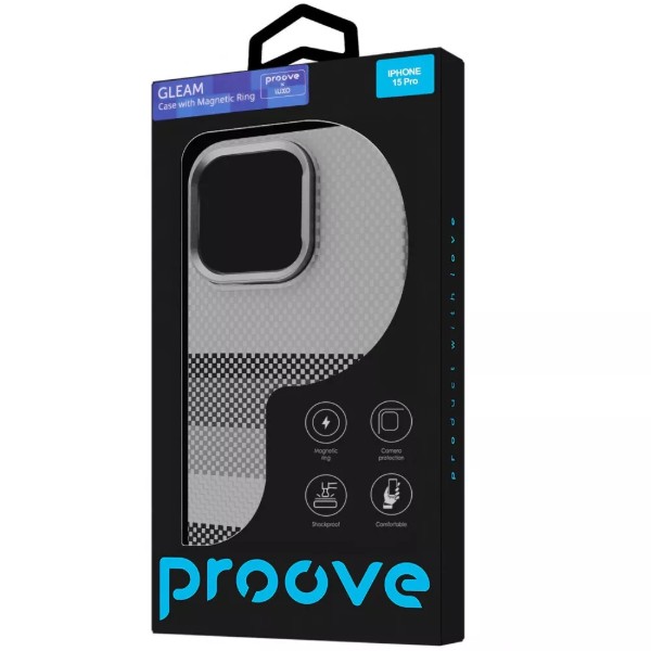 Фото - Чехол для смартфона Proove Gleam Case with Magnetic Ring iPhone 15 Pro black ocean (PCGCIP15P071)