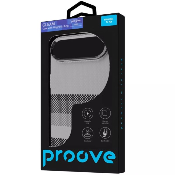 Фото - Чохол для смартфону Proove Gleam Case with Magnetic Ring iPhone 17 Air silver ocean
