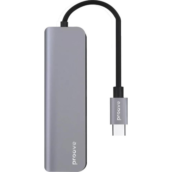 Фото - Хаб USB Proove Arc Link 5 in 1 (2xType-C3.0 + 2*USB3.0 + HDMI) Silver (HBAL00010604)