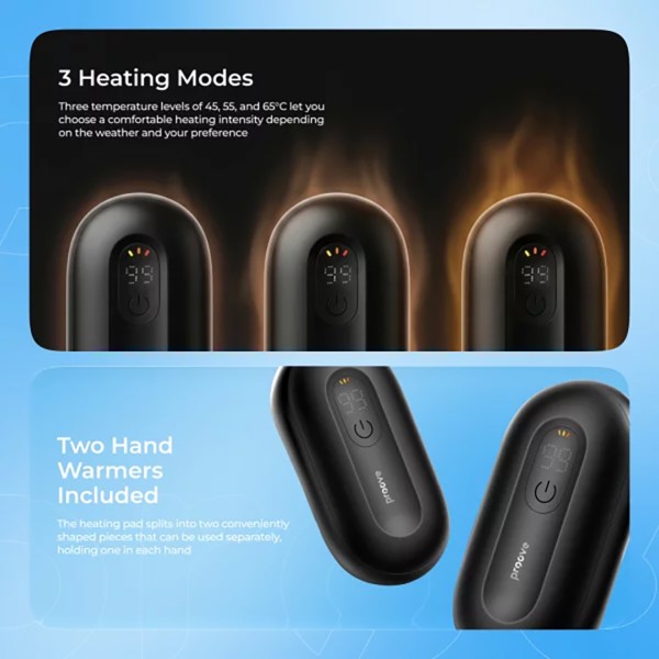 Фото - Грелка аккумуляторная Proove для рук HeatPod black (HWHP00002001)