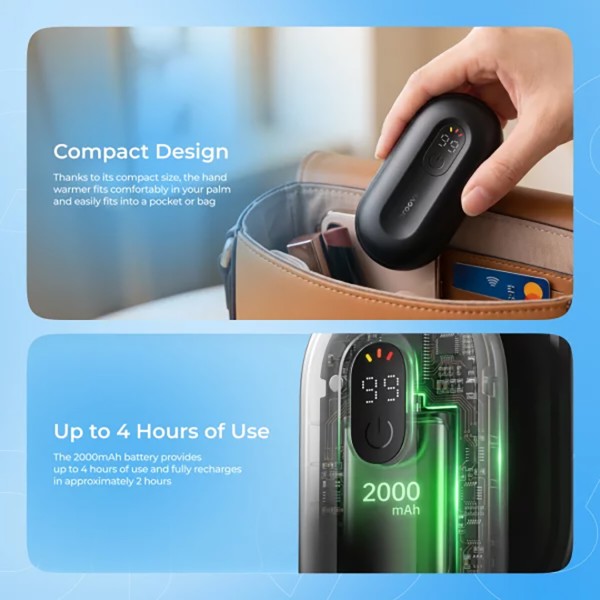 Фото - Грелка аккумуляторная Proove для рук HeatPod black (HWHP00002001)