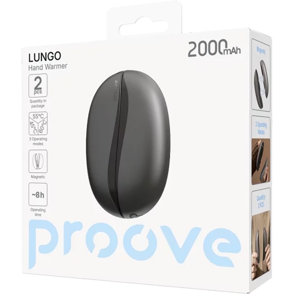 Фото - Грелка аккумуляторная Proove для рук Lungo dark taupe (HWLG00002016)