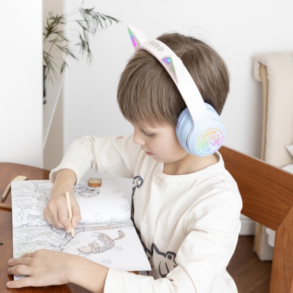 Фото - Навушники накладні бездротові Proove Kids Neko APP Blue/Pink (HPNK0001AP26)
