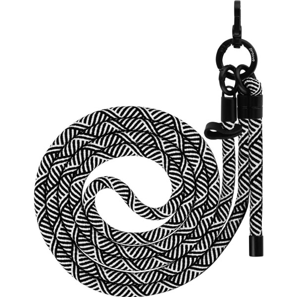 Фото - Ремінець для смартфону Proove Line Cross-Body Strap black/white (PSBSUNOC1502)