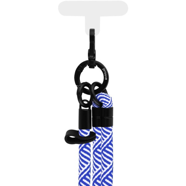 Фото - Ремінець для смартфону Proove Line Cross-Body Strap blue/white (PSBSUNOC1510)
