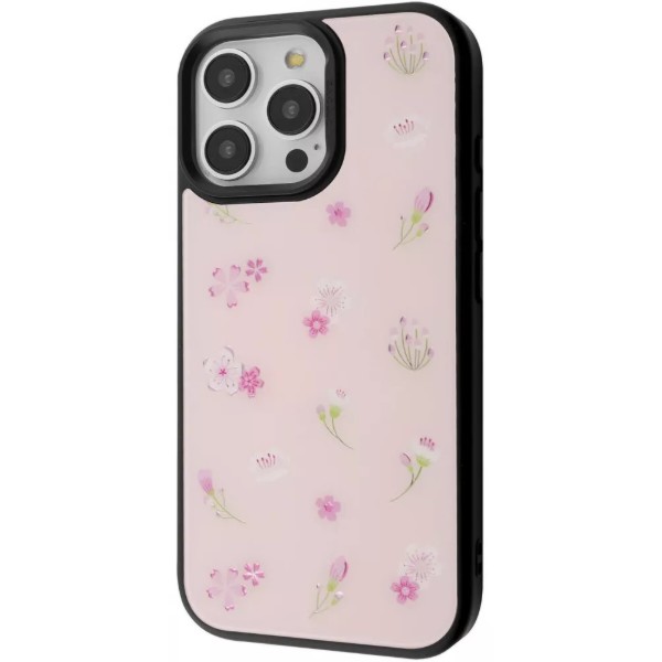 Фото - Чохол для смартфону Proove Muse Fleur Case with Magnetic Ring iPhone 16 Pro pink flower (PCMFIP16P0B7)