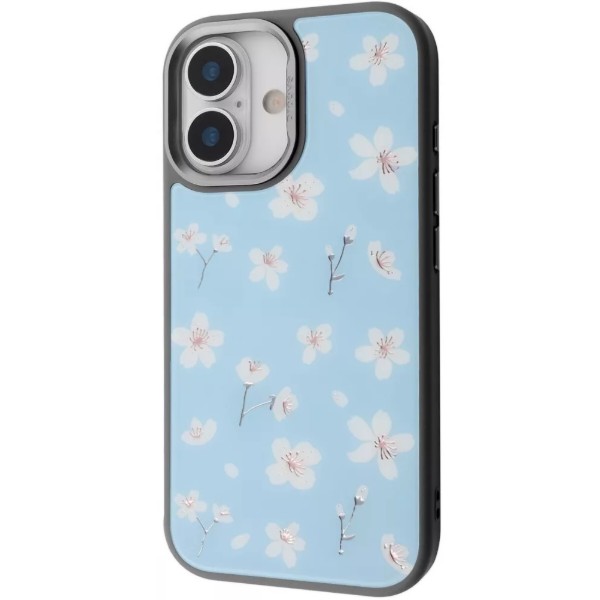 Фото - Чехол для смартфона Proove Muse Fleur Case with Magnetic Ring iPhone 17 blue flower (PCMFIP1700B6)