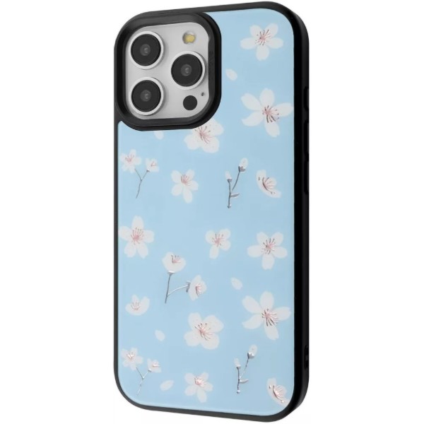 Фото - Чохол для смартфону Proove Muse Fleur Case with Magnetic Ring iPhone 16 Pro Max blue flower (PCMFIP16PMB6)