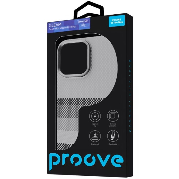 Фото - Чехол для смартфона Proove Gleam Case with Magnetic Ring iPhone 15 Pro Max black blaze (PCGCIP15PMA8)