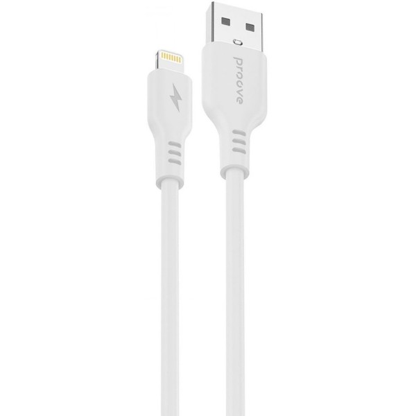 Фото - Кабель Proove Rebirth USB to Lightning 2.4A 1m White (CCRE12001102)