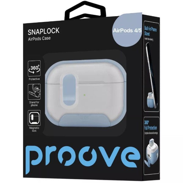 Фото - Чехол для наушников Proove SNAPLOCK Case AirPods 4/5 sky blue (PCSLAR050017)