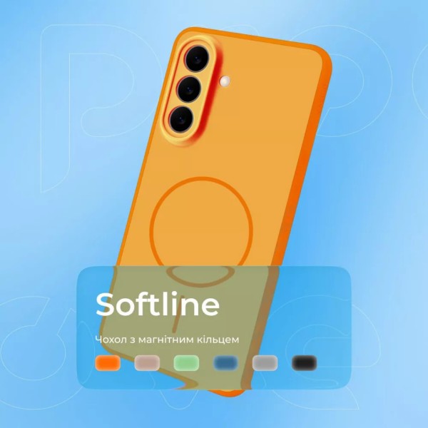 Фото - Чохол для смартфону Proove Softline Case with Magnetic Ring Samsung Galaxy S26 orange (PCLCSGS02610)