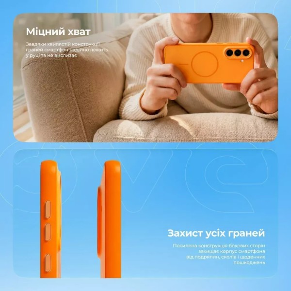 Фото - Чохол для смартфону Proove Softline Case with Magnetic Ring Xiaomi Redmi Note 15 4G orange (PCLCXRN15410)