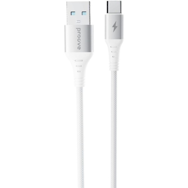 Фото - Кабель Proove WireX USB to Type-C 3A (1m) White (CCWX15001202)
