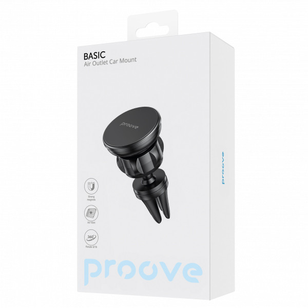 Фото - Автодержатель Proove Basic Air Outlet Car Mount black