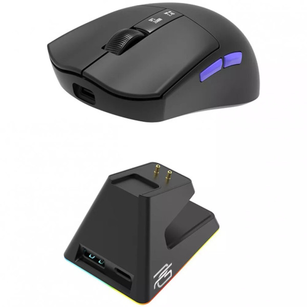 Фото - Мышь беспроводная игровая Proove Gaming Jester 8K with Charging Dock white/purple (WMJSCD022017)