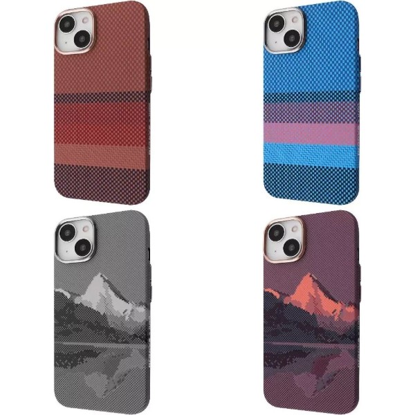 Фото - Чехол для смартфона Proove Gleam Case with Magnetic Ring iPhone 13 blue borders (PCGCIP130063)