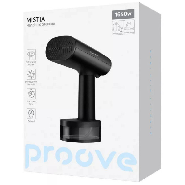 Фото - Вертикальний відпарювач ручний Proove Mistia 1640W black (HSPM16400001)