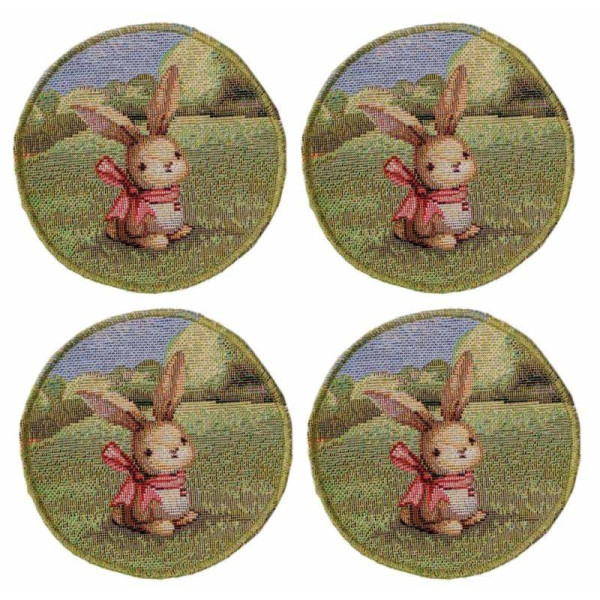 Фото - Набор салфеток под чашку Прованс Пасхальный гобеленовый набор Настроение D11 см (044364)