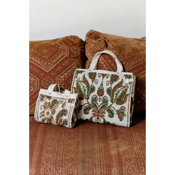 Фото - Плед односпальний Прованс В'язаний в українському стилі Косівські мотиви 120х180 см (044461)