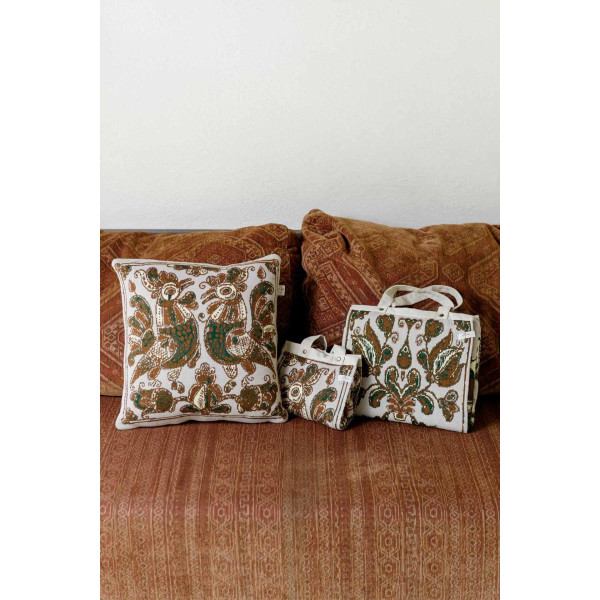 Фото - Плед односпальний Прованс В'язаний в українському стилі Косівські мотиви 120х180 см (044461)