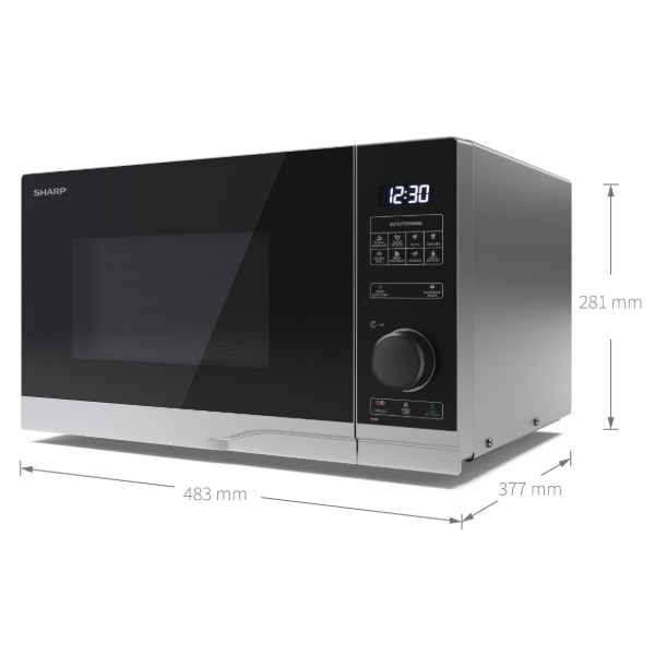 Фото - Мікрохвильова піч (НВЧ) Sharp YC-PS234AE-S