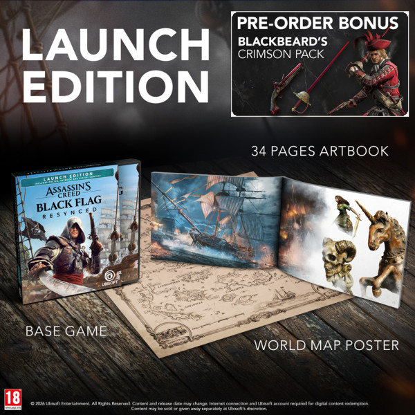 Фото - Игровой диск PS5 Assassin's Creed Black Flag Resynced Launch Edition