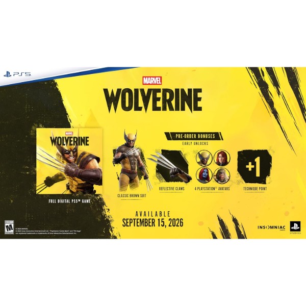 Фото - Ігровий диск PS5 Marvel: Wolverine