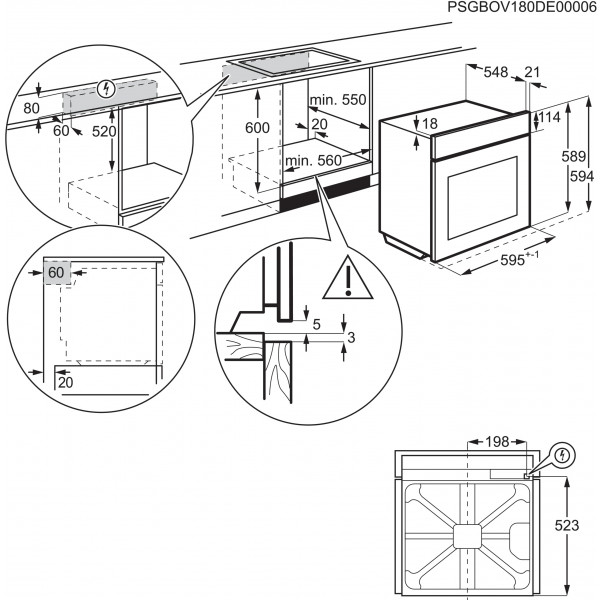 Фото - Духовой шкаф Electrolux EOD3C70TK